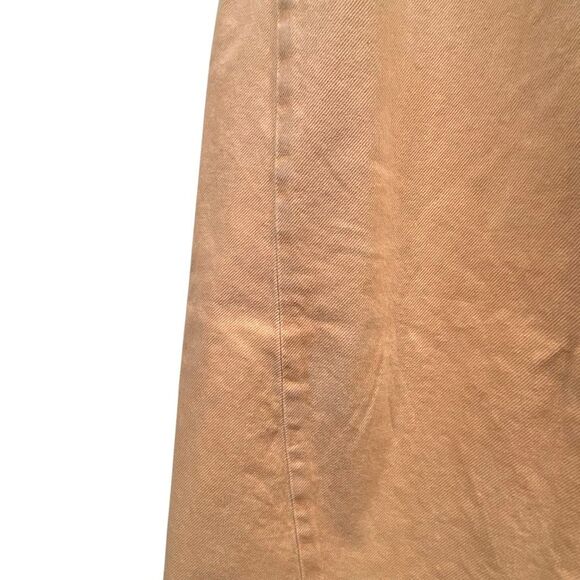 ZARA ZW Twisted Seam Wide Leg High Waist Jeans Peach Orange Size 6 US / 38 EUR - Picture 9 of 13